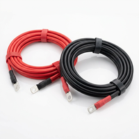 Câble de batterie pré-coupé 35 mm² résistant aux intempéries avec cosses M8 serties, double isolation pour station d'alimentation portable extérieure CE