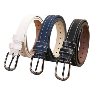 Nouvelle <span class=keywords><strong>ceinture</strong></span> en alliage pour femme, passe-partout, sans perforation, entièrement ajourée, multicolore, style coréen simple et tendance, pour jeans, vente en gros - Product Image 1