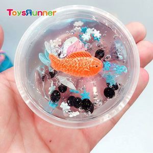 2019 New Educational Safety Certified Charms Blue Crystal Clay Kids <b>Slime</b> Plastic Bottle Ocean Sea Dolphin 50g 6+ - Product Image 4