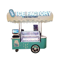 Kiosque de restauration rapide camion de crème glacée support de hot-dog magasin de collations Portable chariot de bonbons Mobile chariot de nourriture chariot