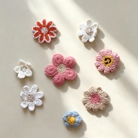 Autocollants brodés floraux décoratifs Gooday GDX37 pour couture, accessoires de mode mignons, DIY, scrapbooking, vêtements, chapeaux (lot de quatre)