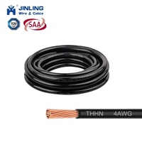 Fil électrique en cuivre isolé de haute qualité Thwn Thnn, câble électrique flexible en PVC