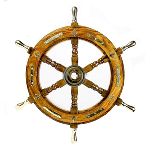 Roues nautiques Quality Assure avec roues nautiques faites à la main en bois massif de style antique à vendre par les exportateurs - Product Image 1
