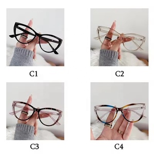 Occhiali fotocromatici Anti luce blu <span class=keywords><strong>donna</strong></span> uomo occhio di gatto scolorito blu occhiali da sole che cambiano colore chiaro - Product Image 3