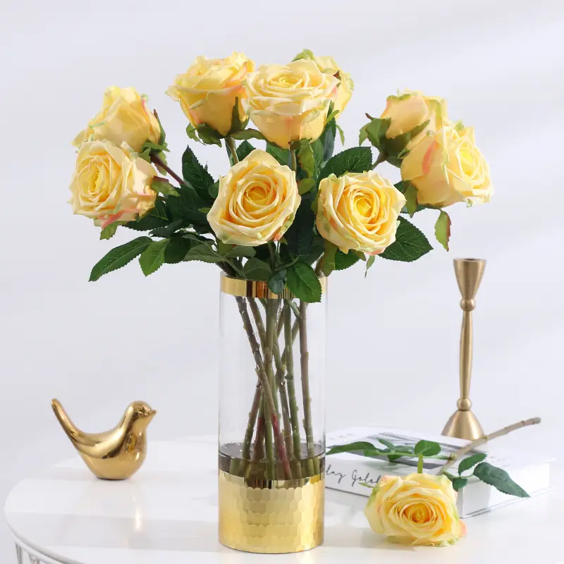 138 высокого качества, Искусственные Свадебные цветы, 7 см
