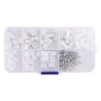 230 pièces XH2.54 2 broches, 3 broches, 4 broches, 5 broches Kit de bornes à pas de 2.54mm/boîtier/connecteur à broches Connecteur JST Adaptateur de fil XH Kit de bricolage