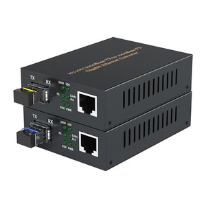 Gigabit SFP thu phát quang 10/100/1000M 1 SFP sợi khe cắm 1 RJ45 <span class=keywords><strong>Ethernet</strong></span> phương tiện truyền thông chuyển đổi - Product Image 1