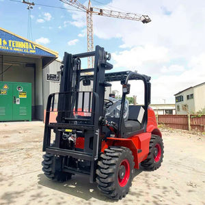 Carretilla elevadora para todo terreno y accesorios Nueva carretilla elevadora para terreno áspero alimentada por un motor diésel Carretilla elevadora diésel de <span class=keywords><strong>3</strong></span> toneladas con tracción en las 4 ruedas - Product Image 4