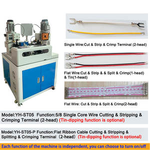 2P-24P Düz Şerit Kablo için Otomatik Çift Uçlu Kesme, Soyma, Bölme ve Terminal Sıkma Makinesi - Product Image 4