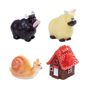 Miniaturas de Resina Decorativas DIY: Serie Granja de Yaks en Blanco y Negro para Micro-paisajes, Accesorios Ecológicos para Botellas - Product Image 5