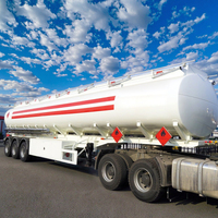 Semi-remorque citerne à carburant en acier au carbone à haute température pour bitume/huile brute, 3 essieux, 40 000 litres, avec une charge utile de plus de 30 000 kg
