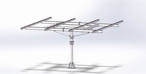 Nuovo Arrivo: Sistema di Tracciamento Solare con Motore DC 12v/24v, 3kW 6 Pannelli, Controllore di Tracciamento Solare con Staffa di Montaggio - Product Image 3