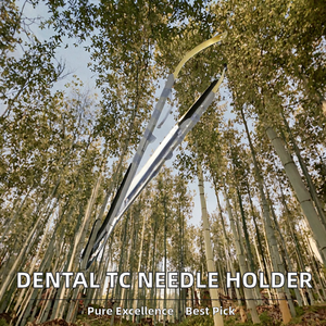 Porte-aiguilles Castroviejo dentaire droit 7 pouces, poignée à verrouillage manuel, joint à vis, instrument chirurgical en acier inoxydable, certifié CE - Product Image 2