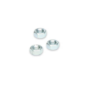 Tuercas hexagonales de acoplamiento 3 M Tuerca de cabeza plana autoblocante con rosca M3 Material de nailon Chapado en zinc - Product Image 1