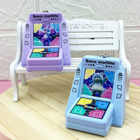 Porte-clés machine à danser portable pour enfants, pendentif créatif en PVC, jouet anti-stress pour la maternelle et les jeux