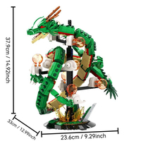 DK5007 MOC Kreatives Modell DIY Montage-Bausteine DIY Lernspielzeug für Kinder Geschenk 1826 Teile Baustein-Sets