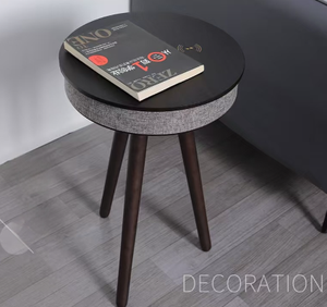 Mesa <span class=keywords><strong>de</strong></span> <span class=keywords><strong>Centro</strong></span> Inteligente Convertible con 2 Altavoces <span class=keywords><strong>de</strong></span> 10W Cada Uno, Panel Superior <span class=keywords><strong>de</strong></span> Roble Moderno Oculto, 3 Patas, Bluetooth, Carga Rápida <span class=keywords><strong>de</strong></span> 15W para Sala <span class=keywords><strong>de</strong></span> Estar - Product Image 1