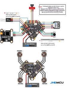 JHEMCU F435NEO 1S ชุดควบคุมการบิน AIO แบบรวมสี่ในหนึ่ง พร้อมอุปกรณ์ปรับแต่ง 5A - Product Image 4