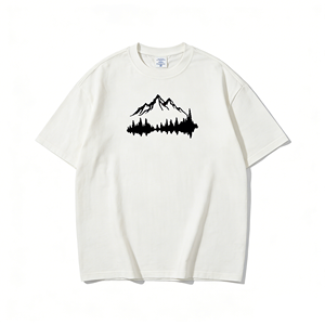 Camiseta Hip Hop Personalizada con Estampado DTG Kornit para Hombre, 100% Algodón, Corte Holgado Regular, Peso 250-300G, para Todas las Temporadas - Product Image 2