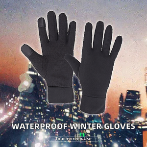 Gants d'hiver imperméables en néoprène pour sports d'hiver, chauds et thermiques, pour la course à pied et le cyclisme, compatibles écran tactile, à enfiler, pour l'extérieur par temps froid, vente en gros - Product Image 2
