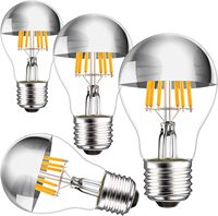 Ampoule électrique Edison LED à intensité variable à haute luminosité A19 E27 220v 240v Filament LED B22/E26 pour la décoration intérieure 2W/4W certifié ROHS