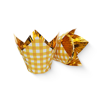 Tulipe dorée doublures de cupcake muffin gobelets de cuisson doublures en papier étui à gâteau papier cuisson cupcake