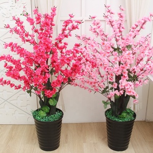 W06106 Bán Buôn 1.2M <span class=keywords><strong>Mini</strong></span> Trong Nhà Khách Sạn Trang Trí Nội Thất Hoa Nhựa Nhân Tạo Hoa Anh Đào Cây - Product Image 4