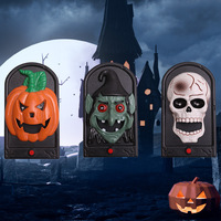 Timbre Eléctrico de Broma con Lengua Salida, Estilo Europeo, de Plástico, para Halloween, Decoración para Casa Encantada, Fiestas y Reuniones, para Asustar, Transfronterizo