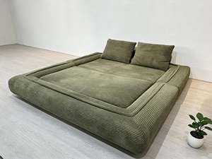 Sofá Modular Convertible Comprimido y Sellado al Vacío, Diseño <span class=keywords><strong>Espacioso</strong></span> para Descansar, Esquinas Redondeadas Seguras para Niños, Ahorro de Espacio para el Hogar - Product Image 4