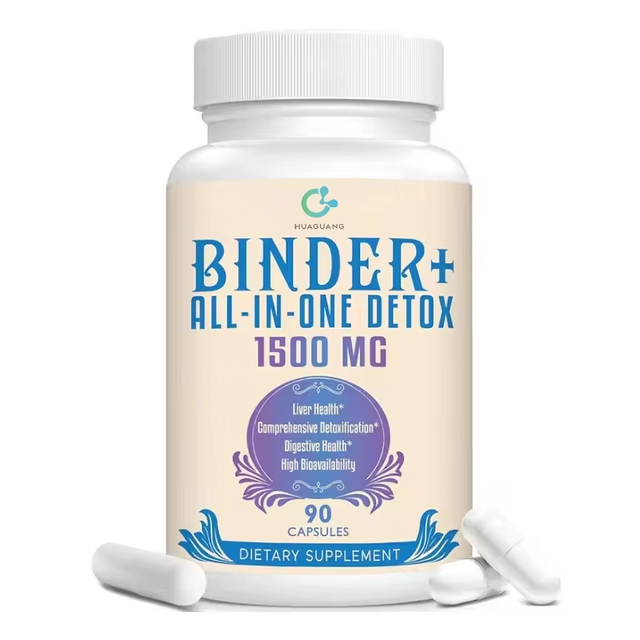 OEM Binder+ All-in-One Detox 1500mg Capsules | Liver Digestive & Full Body Support for Adults | 90 Capsules/Bottle