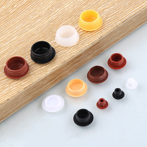Bouchons de trou en plastique à vis de 5 mm pour la réparation de meubles, dissimulant les défauts, blanc, noir, jaune - Product Image 1
