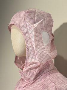 เสื้อผ้านิรภัยโพลีเอสเตอร์ป้องกันไฟฟ้าสถิตย์5มม. ดีไซน์ลายทาง Cleanroom ห้องปฏิบัติการทำงาน unisex - Product Image 3