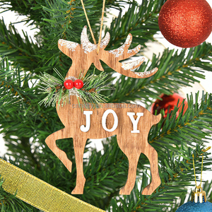 Handmade Creative Xmas <b>Wooden</b> House Design Eco-Friendly Reusable Durable Customized Size Factory Garden <b>Stakes</b> Christmas - Product Image 3