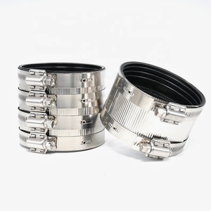 Tùy chỉnh thép không gỉ không có Trung tâm khớp nối ống kẹp đường kính lớn một loại phụ kiện đường ống cao su để kết nối - Product Image 5