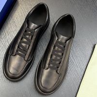 Baskets de skate rétro de luxe pour homme, en cuir véritable pleine fleur de vache, à lacets, style décontracté et professionnel, de marque de créateur
