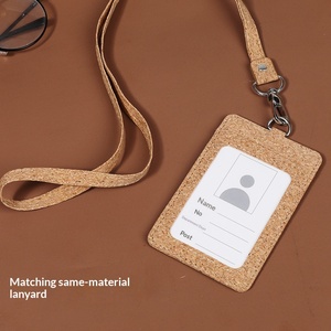 Porta Tarjetas de Identificación Ecológico para Empleados, Cordón para Credencial con Logotipo de Empresa, para Oficina, Exposiciones, Modelo XY-002 con Logotipo - Product Image 3