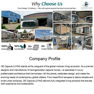 Modernes Design Luxus Kapsel Haus Raum Luftschiff Pod für Gast familie 2 Schlafzimmer Fertighaus Eco Capsule House Tiny Home - Product Image 6