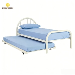 Letto Singolo Robusto in Metallo per Dormitorio Scolastico, Ostello, Hotel e Piccoli Appartamenti - Product Image 4
