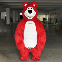 Costume de mascotte gonflable coloré en fourrure pour adulte, cosplay, mascotte de carnaval pour adulte