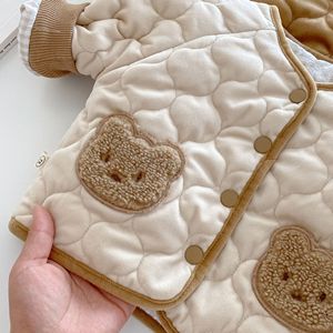 All'ingrosso della fabbrica per bambini stile coreano cappotto invernale da bambino orsetto cappotto spesso <span class=keywords><strong>piumini</strong></span> d'anatra per neonati - Product Image 6