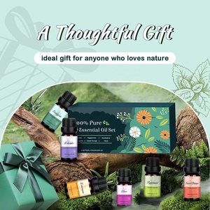 Coffret cadeau de 6 huiles essentielles essentielles pour diffuseur <span class=keywords><strong>d</strong></span>'arômes, maison, hôtel, lavande, clou de girofle, orange, eucalyptus, menthe poivrée - Product Image 6