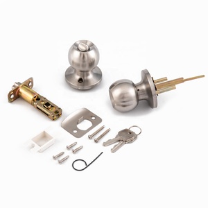 <span class=keywords><strong>2026</strong></span>年卸売住宅用ステンレス鋼鍵付きエントランスノブロックサテンニッケルチューブラーノブ真鍮キー付き耐久性防水 - Product Image 2