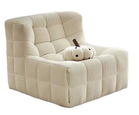 Canapé paresseux individuel, inclinable pour se reposer et dormir, petit canapé de loisirs pour salon, balcon, chambre à coucher
