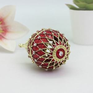 Boîte à bijoux en émail peinte à la main de la série de luxe <span class=keywords><strong>Fabergé</strong></span> Egg, cadeau unique pour Pâques, décoration de la maison - Product Image 6