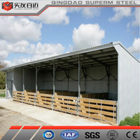 Hangar agricole en acier de construction de bâtiment agricole de prix usine pour l'alimentation des moutons de vache avec la conception