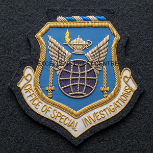 Office Of Special Investigations Shield Embroidered Patch <b>Sew</b>-On Fabric Badge Style Circular Design For Garment - Product Image 1