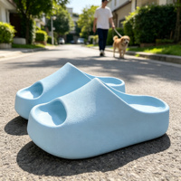 Sandali Casual Estivi da Donna con Punta Aperta in EVA, Suola Morbida e Spessa con Rialzo Interno e Design Antiscivolo per Interni ed Esterni