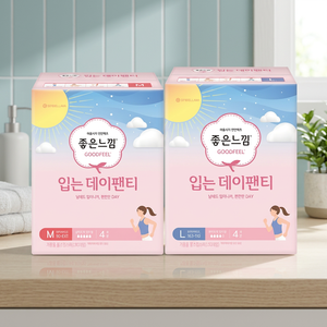 กางเกงอนามัยกู๊ดฟีลลิ่ง โคเรียน 4P สำหรับกลางวัน ไซส์กลางและใหญ่ มี 2 แบบให้เลือก - Product Image 2