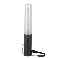 Bâton de signalisation routière de 26 cm, bâton lumineux de concert, conception à clip latéral, baguette de signalisation, lampe d'avertissement LED, 3 modes clignotants