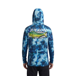 Sweat à capuche pour <span class=keywords><strong>homme</strong></span>, imprimé camouflage par sublimation, imperméable, séchage rapide, respirant, antibactérien, UPF50+, 100% polyester - Product Image 3